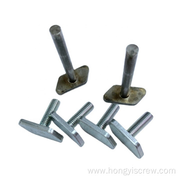 Hammer Head T-Shaped Bolts Zinc Plated